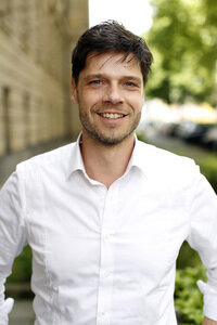 Stephen Dürr vor dem Arbeitsgericht in Köln