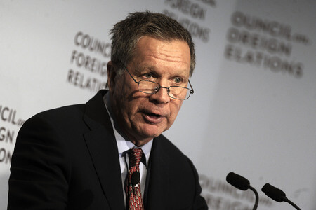 John Kasich spricht in New York