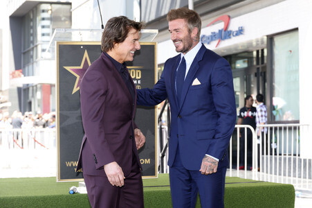 David Beckham erhält einen Stern auf dem Hollywood Walk of Fame in Los Angeles