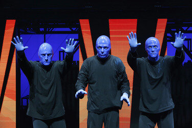 'Blue Man Group' Fototermin, Berlin