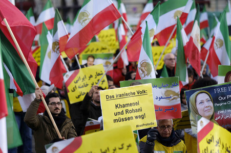 Proteste gegen die iranische Regierung in Berlin