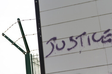 Flüchtlinge im Flüchtlingslager in Calais