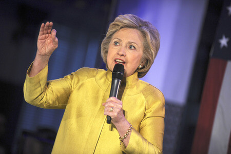 Wahlkampfrede von Hillary Clinton in New York