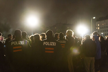 Demonstration am Oranienplatz, Berlin
