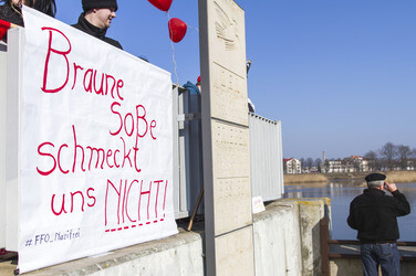 Gegen Demo zur Neonazi Demonstration, Frankfurt/Oder