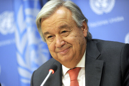 UN-Pressekonferenz mit António Guterres in New York