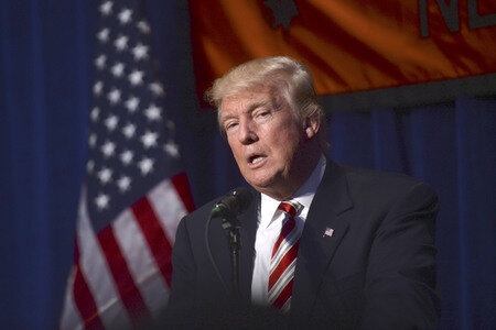Wahlkampfrede von Donald Trump in New York