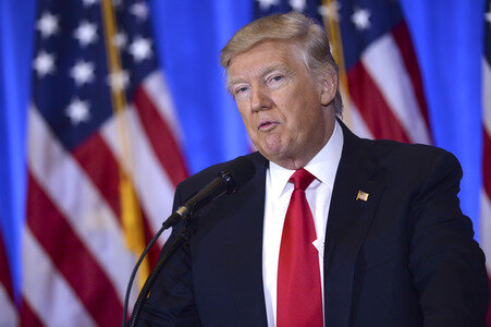 Donald Trump Pressekonferenz in New York