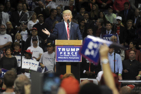 Donald Trump Wahlkampfveranstaltung in Wilkes-Barre