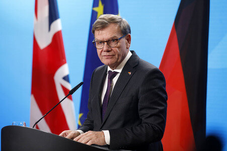 Pressekonferenz mit Johann Wadephul und Yvette Cooper in Berlin