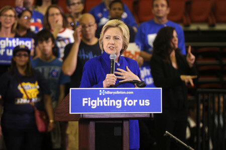 Wahlkampfrede von Hillary Clinton  in Newark