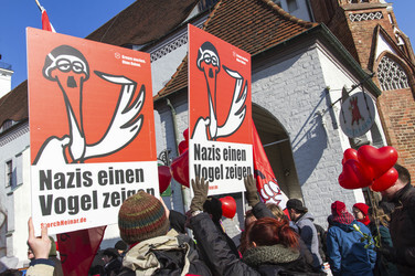 Gegen Demo zur Neonazi Demonstration, Frankfurt/Oder
