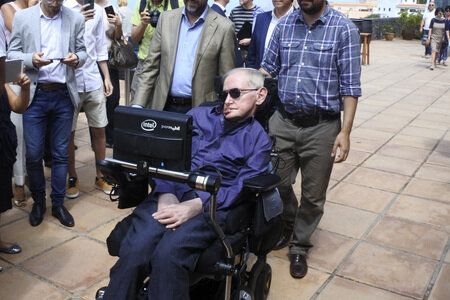Stephen Hawking Pressetermin auf Teneriffa