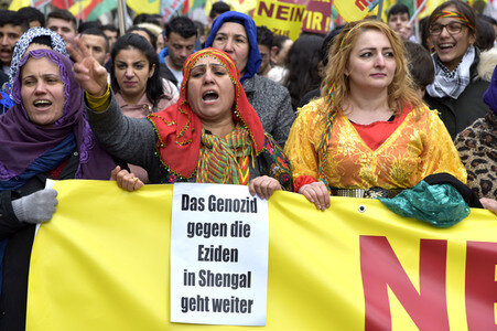 Kurden-Demonstration in Frankfurt