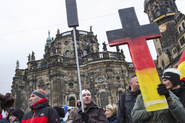 Pegida Demonstration, Dresden