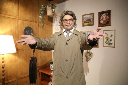 Präsentation der Horst Schlämmer Wachsfigur in einem neuen, eigens gestalteten Set in Berlin