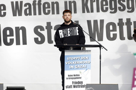 Kundgebung für Frieden im Gazastreifen in Berlin