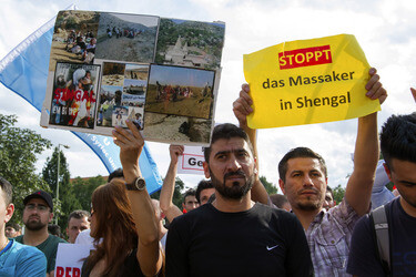 Demonstration der Jesiden, Berlin