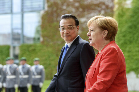 Angela Merkel empfängt Li Keqiang in Berlin