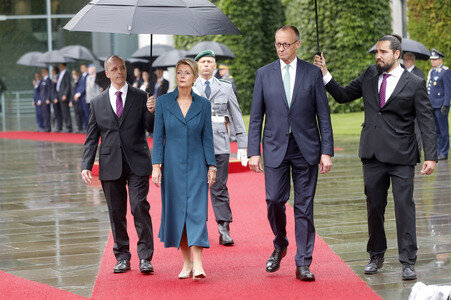 Empfang der Bundespräsidentin der Schweiz in Berlin