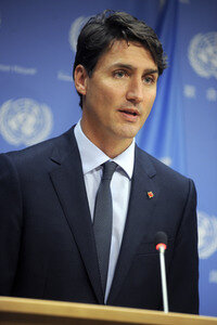 UN-Pressekonferenz  mit Justin Trudeau in New York