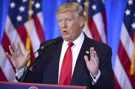 Donald Trump Pressekonferenz in New York