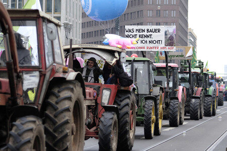 Demonstration 'Wir haben es Satt!' in Berlin