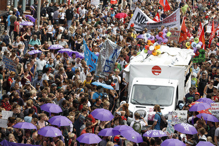 Demonstration 'Bildungsstreik - Jugend gegen G20' in Hamburg