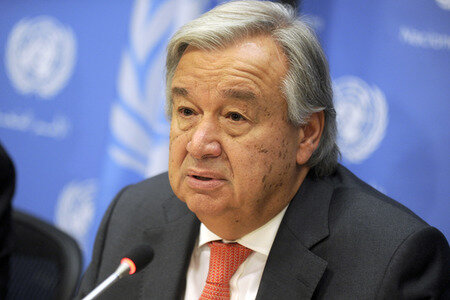 UN-Pressekonferenz mit António Guterres in New York