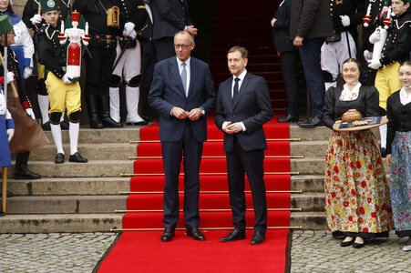 Antrittsbesuch von Bundeskanzler Friedrich Merz im Freistaat Sachsen in Dresden