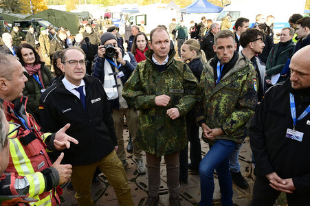 Kommunikationsübung MURE 26 auf dem Truppenübungsplatz Oberlausitz in Weißkeißel