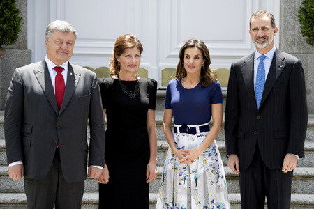 Präsident Poroschenko zu Gast bei den spanischen Royals in Madrid