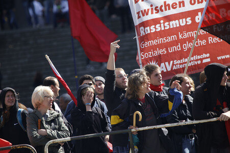 Gegendemo zur Pro NRW Kundgebung in Köln
