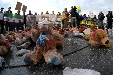 Demo gegen Putin in Berlin
