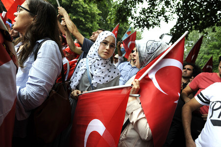 Protest gegen versuchten Militärputsch in der Türkei