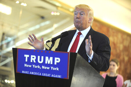 Donald Trump Pressekonferenz in New York