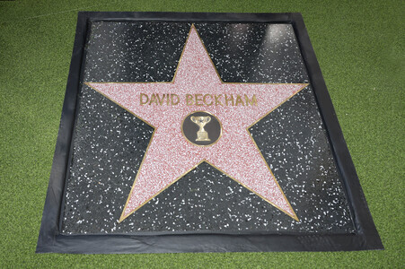 David Beckham erhält einen Stern auf dem Hollywood Walk of Fame in Los Angeles