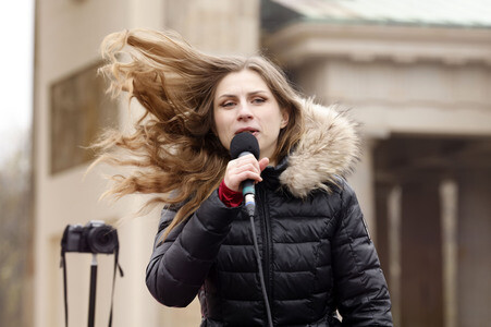 Kundgebung 'Es reicht! Sexualisierte Gewalt stoppen' in Berlin