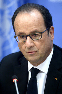 Pressekonferenz von Francois Hollande in New York