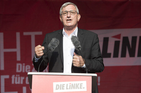 Wahlkampfveranstaltung der LINKEN in Berlin
