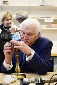 Besuch von Frank-Walter Steinmeier in Hoyerswerda