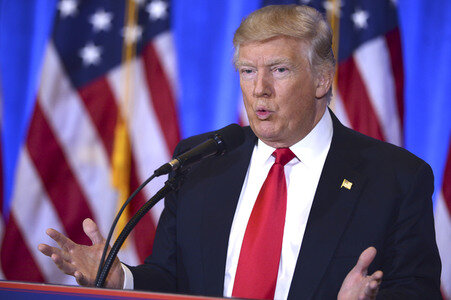 Donald Trump Pressekonferenz in New York