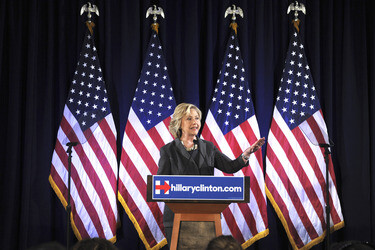 Hillary Clinton spricht in New York