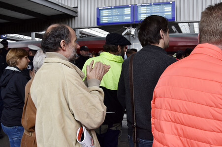 Ankunft der Flüchtlinge am Hauptbahnhof München