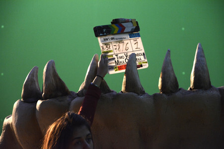 Dreharbeiten zu 'Iron Sky: The Coming Race' in Lint