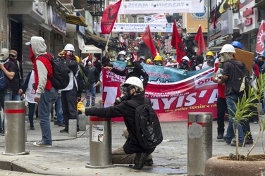 Maidemonstration in Istanbul