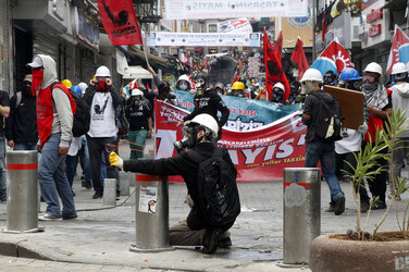 Maidemonstration in Istanbul