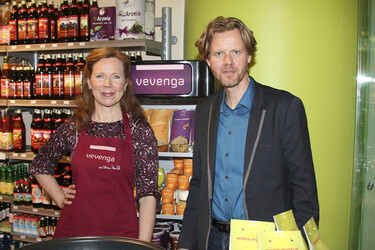 Verkaufsstart der Veganprodukte 'Vevenga' von Marion Kracht, Hamburg