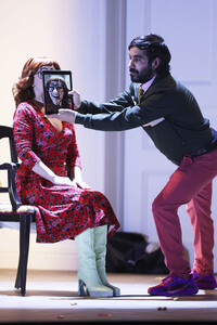 Theaterprobe 'Sophia oder Das Ende der Humanisten' in Berlin