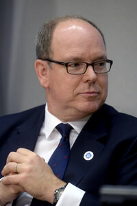 Pressekonferenz von Fürst Albert II. von Monaco in New York